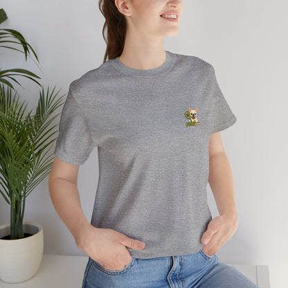 Cream Frenchie Picklepaw Pocket Logo Shirt Cute French Bulldog Tee | Minimal Frenchie Shirt