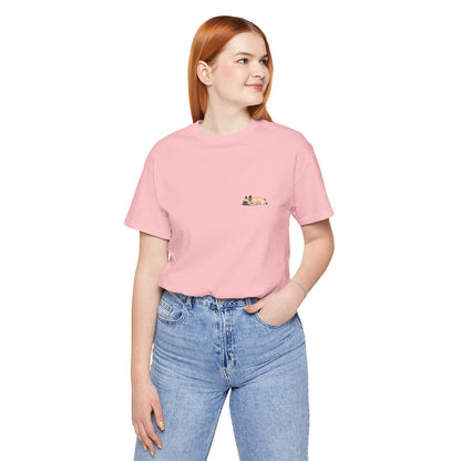 Minimal Fawn Sleeping French Bulldog Pocket Shirt Cute Frenchie Tee | French Bulldog Shirt