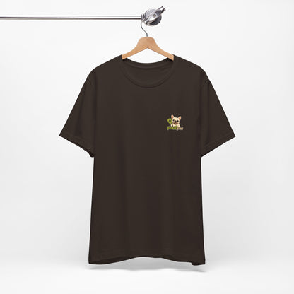 Cream Frenchie Picklepaw Pocket Logo Shirt Cute French Bulldog Tee | Minimal Frenchie Shirt