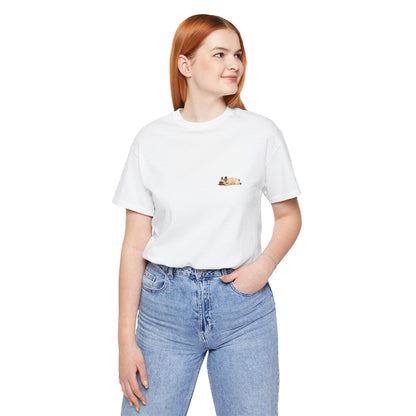 Minimal Fawn Sleeping French Bulldog Pocket Shirt Cute Frenchie Tee | French Bulldog Shirt