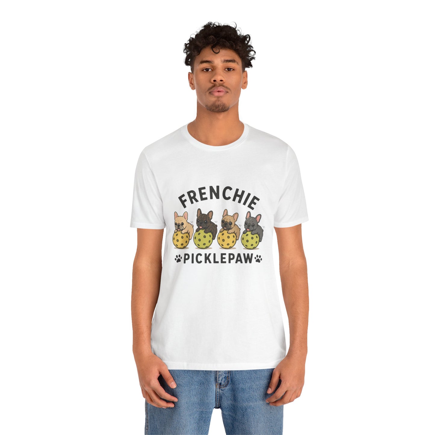 Frenchie Picklepaw Front Shirt Cute French Bulldog Pickleball Tee  Frenchie Pickleball Shirt