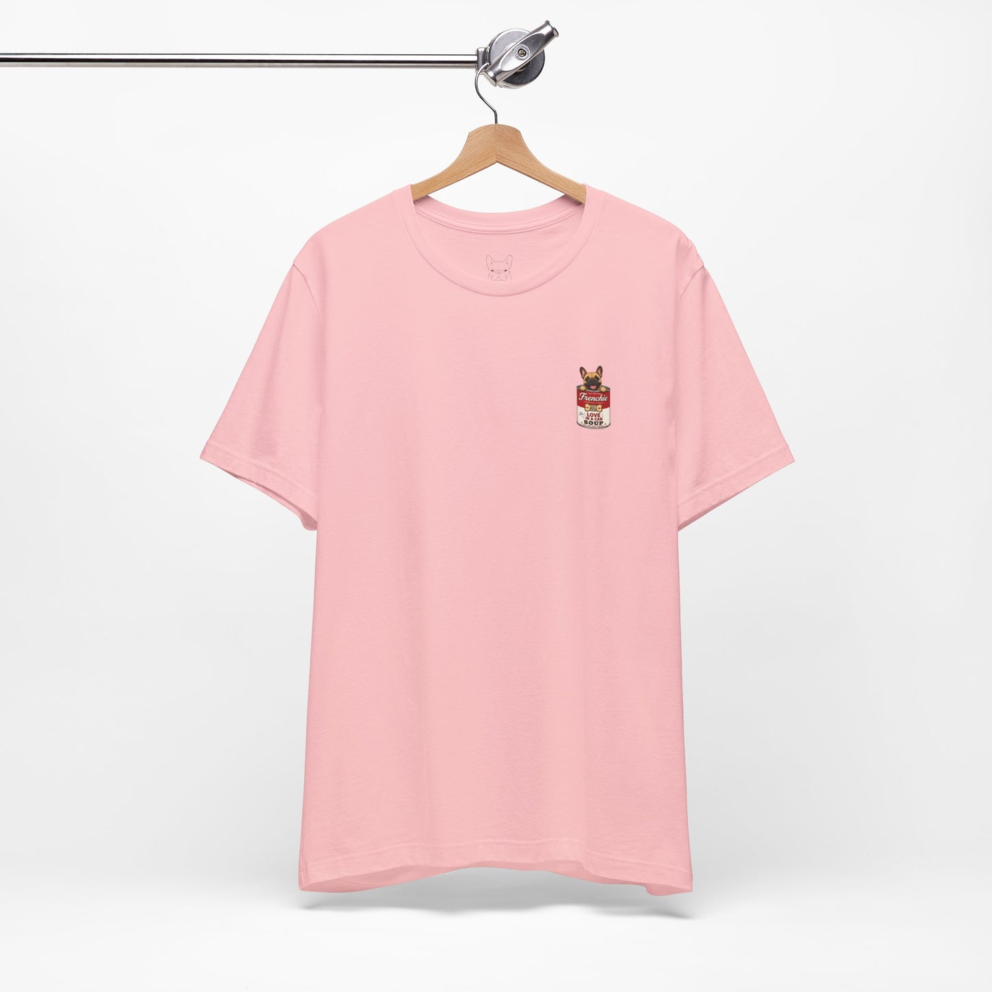 Fawn Frenchie Soup in a Can Pocket Shirt Cute French Bulldog Graphic Tee  Minimal Frenchie Shirt