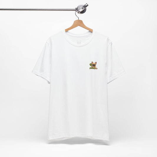 Fawn Frenchie Picklepaw Pocket Logo Shirt Cute French Bulldog Tee | Minimal Frenchie Shirt