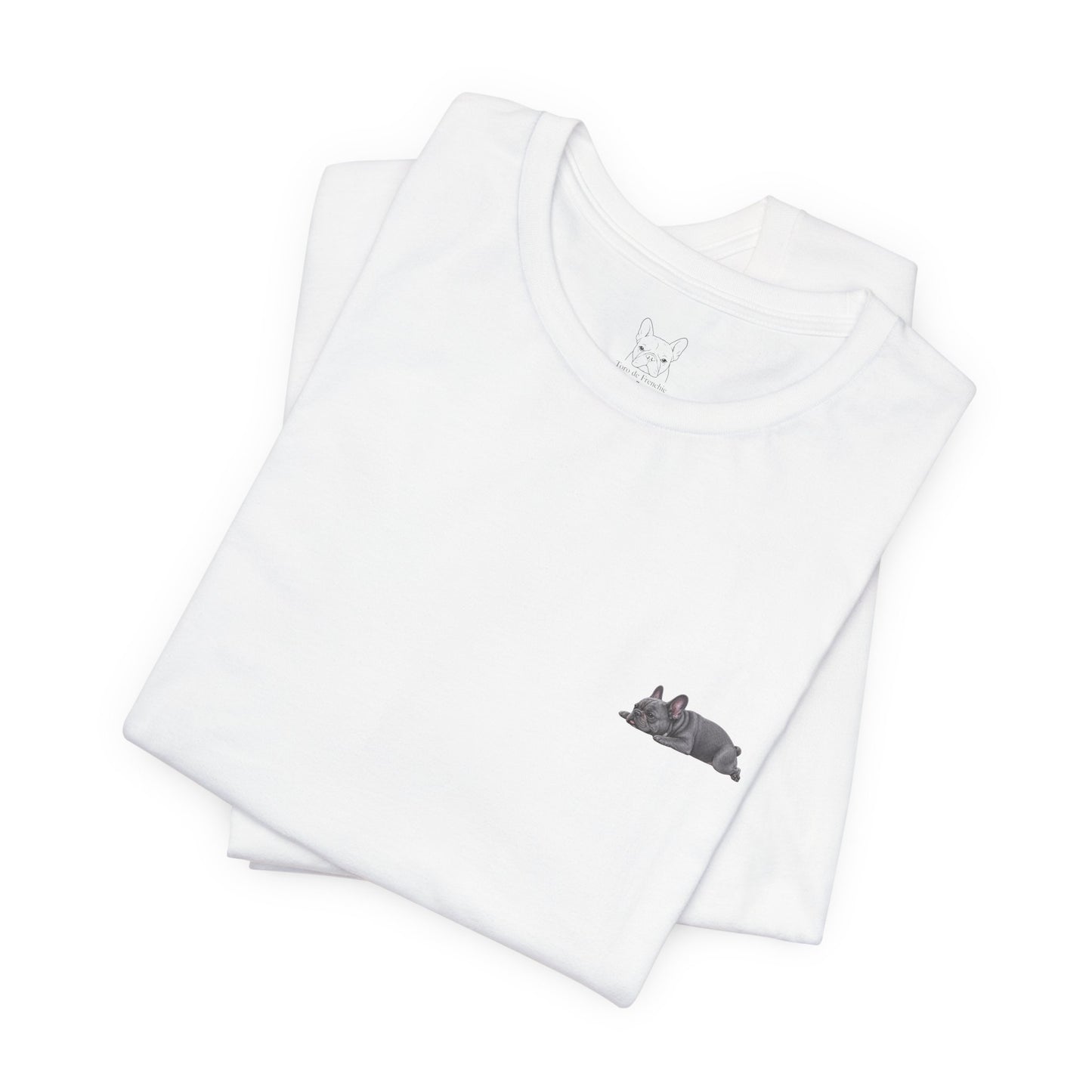 Minimal Sleeping Blue French Bulldog Pocket Shirt Cute Frenchie Tee  French Bulldog Shirt