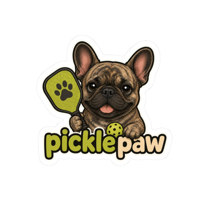Picklepaw Brindle French Bulldog Pickleball Sticker Cute Frenchie Decal  French Bulldog Sticker