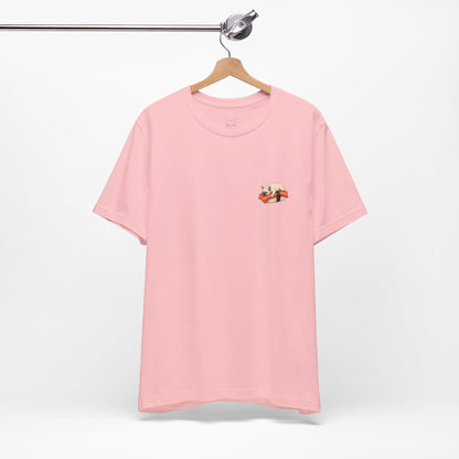 Cream Frenchie Salmon Sushi Pocket Shirt Cute French Bulldog Sushi Tee  Minimal Dog Lover Shirt