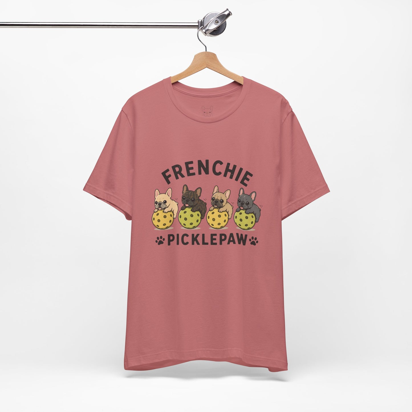 Frenchie Picklepaw Front Shirt Cute French Bulldog Pickleball Tee  Frenchie Pickleball Shirt