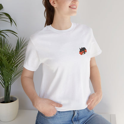Black Brown Tri Color Frenchie Salmon Sushi Pocket Shirt Cute French Bulldog Sushi Tee  Minimal Dog Lover Shirt