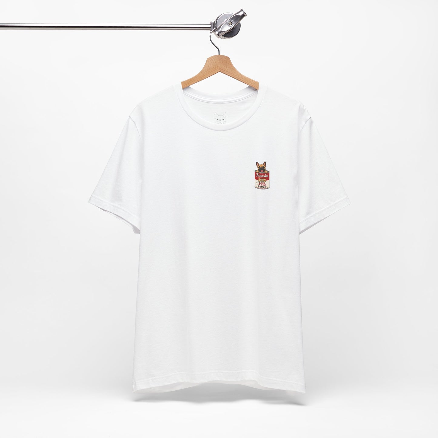 Fawn Frenchie Soup in a Can Pocket Shirt Cute French Bulldog Graphic Tee  Minimal Frenchie Shirt