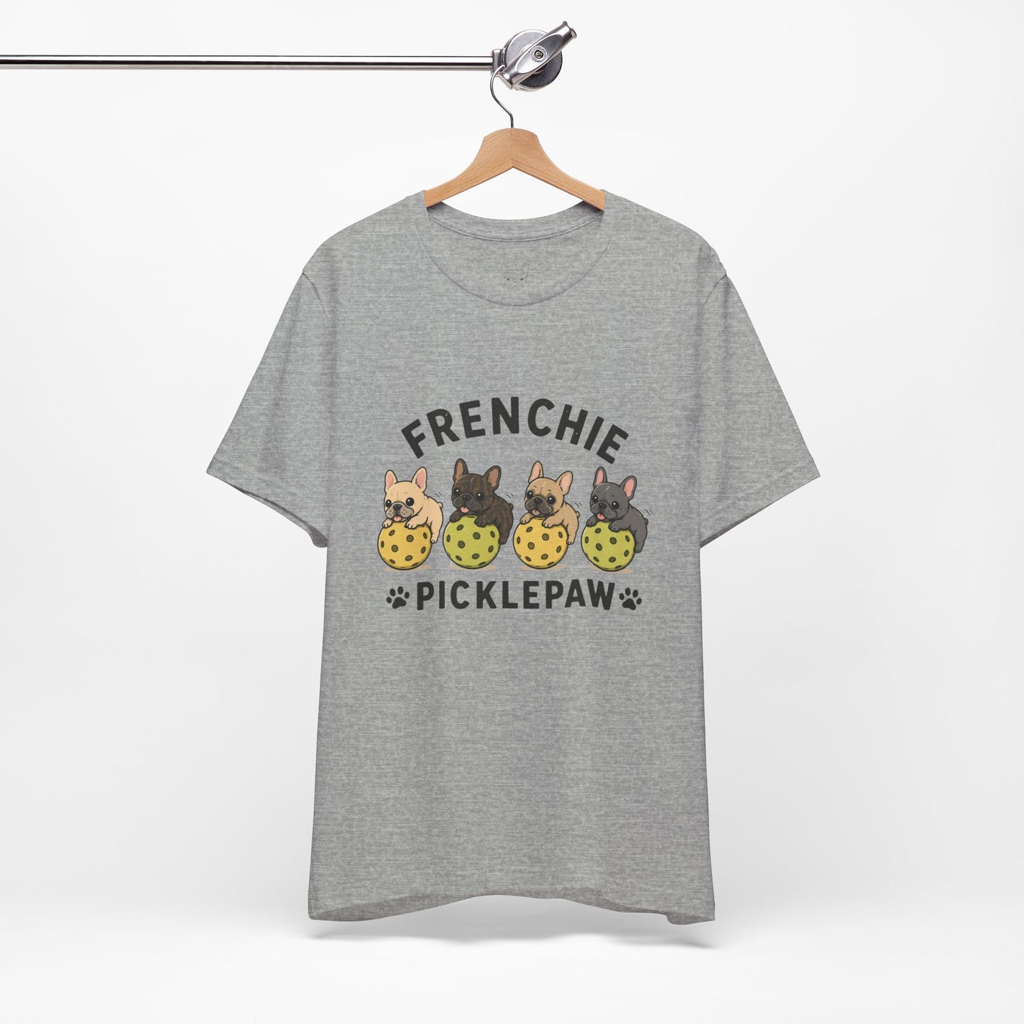 Frenchie Picklepaw Front Shirt Cute French Bulldog Pickleball Tee  Frenchie Pickleball Shirt