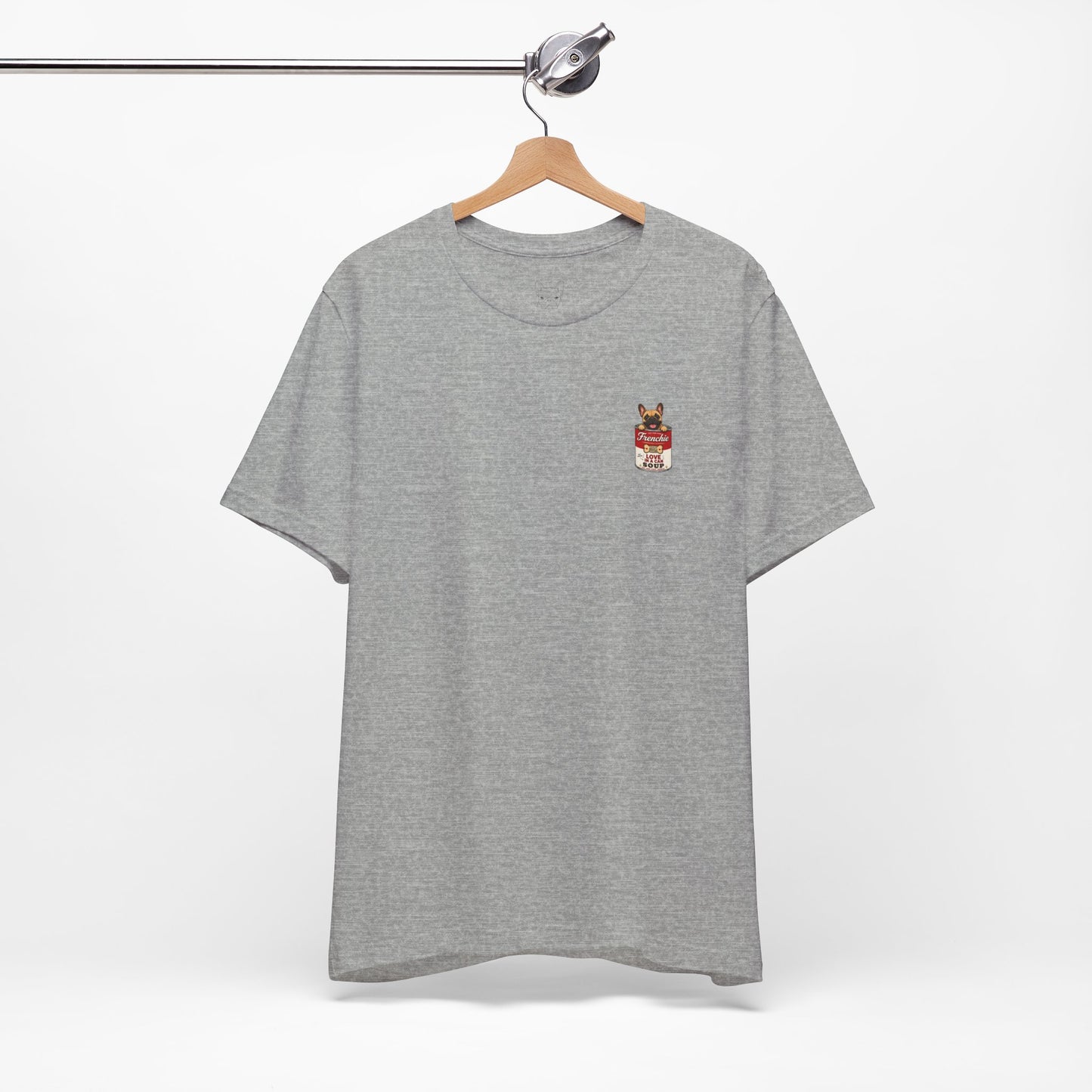 Fawn Frenchie Soup in a Can Pocket Shirt Cute French Bulldog Graphic Tee  Minimal Frenchie Shirt