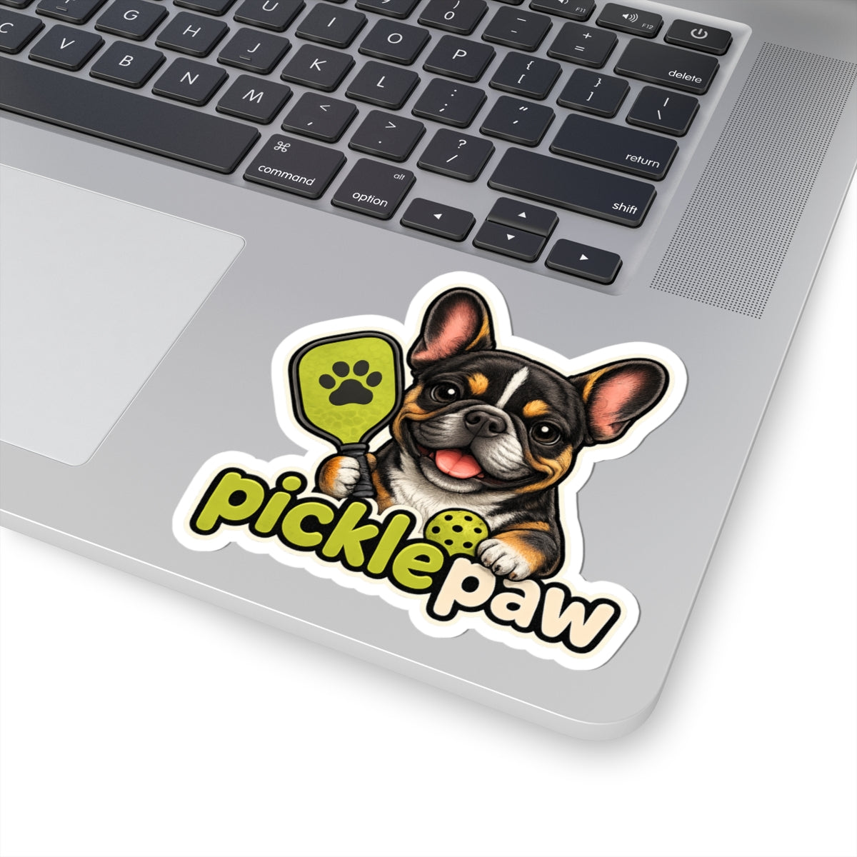 Picklepaw Tri Color French Bulldog Pickleball Sticker Cute Frenchie Decal  French Bulldog Sticker