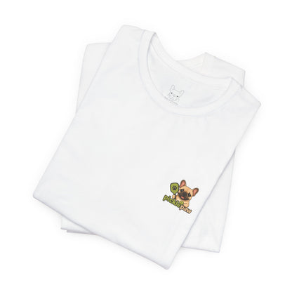 Fawn Frenchie Picklepaw Pocket Logo Shirt Cute French Bulldog Tee | Minimal Frenchie Shirt