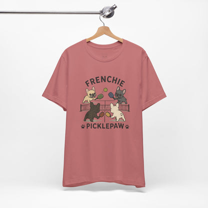 Frenchie Picklepaw Pickleball Game Shirt Cute French Bulldog Graphic Tee  Pickleball Dog Shirt