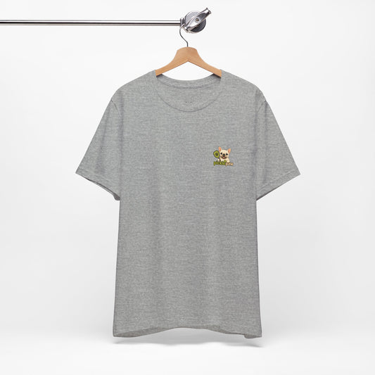 Cream Frenchie Picklepaw Pocket Logo Shirt Cute French Bulldog Tee | Minimal Frenchie Shirt