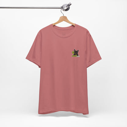 Black Frenchie Picklepaw Pocket Logo Shirt Cute French Bulldog Tee  Minimal Frenchie Shirt