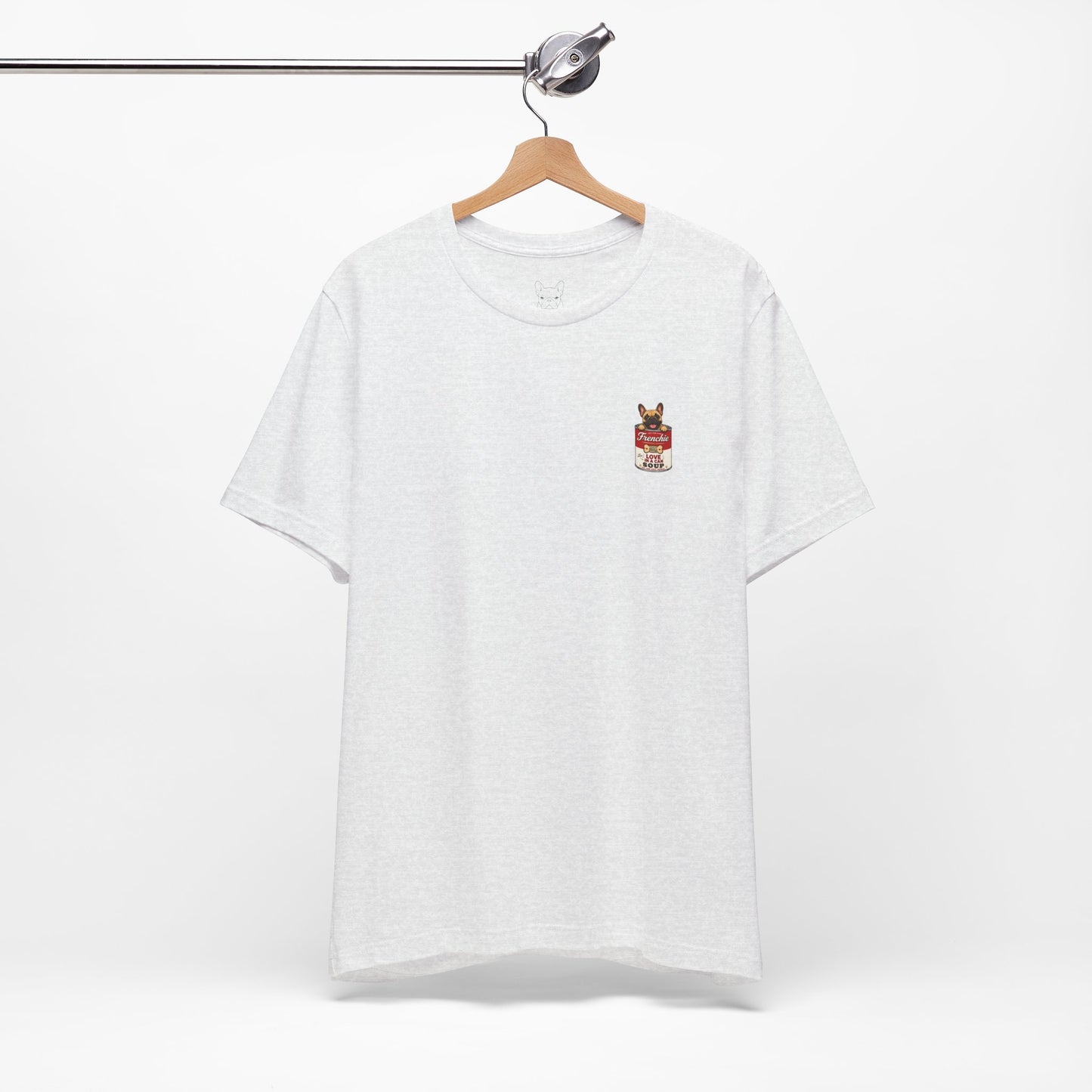 Fawn Frenchie Soup in a Can Pocket Shirt Cute French Bulldog Graphic Tee  Minimal Frenchie Shirt