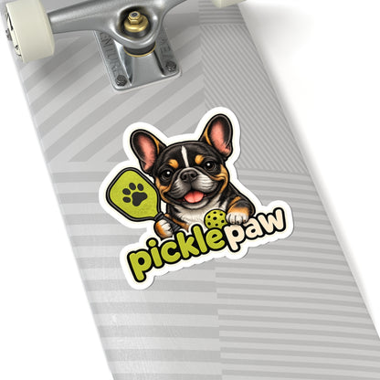 Picklepaw Tri Color French Bulldog Pickleball Sticker Cute Frenchie Decal  French Bulldog Sticker