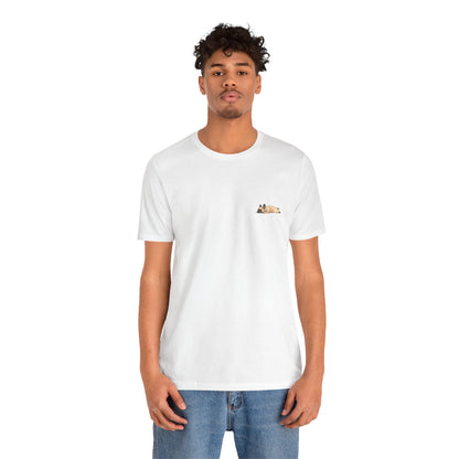 Minimal Fawn Sleeping French Bulldog Pocket Shirt Cute Frenchie Tee | French Bulldog Shirt
