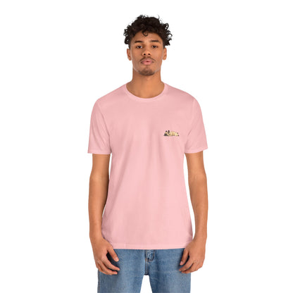 Minimal Fawn Sleeping French Bulldog Pocket Shirt Cute Frenchie Tee | French Bulldog Shirt