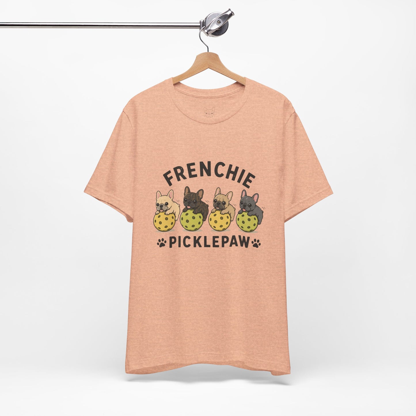 Frenchie Picklepaw Front Shirt Cute French Bulldog Pickleball Tee  Frenchie Pickleball Shirt