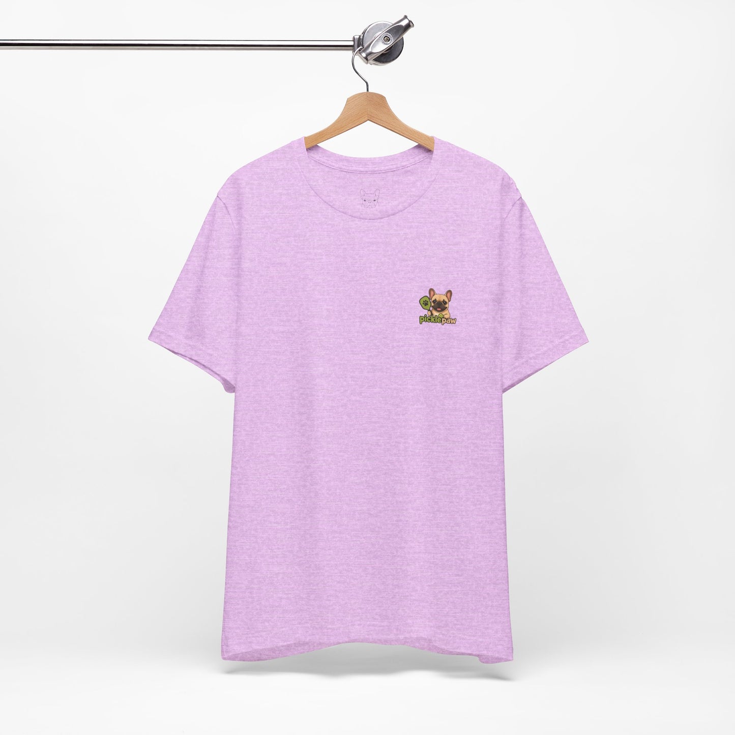 Fawn Frenchie Picklepaw Pocket Logo Shirt Cute French Bulldog Tee | Minimal Frenchie Shirt